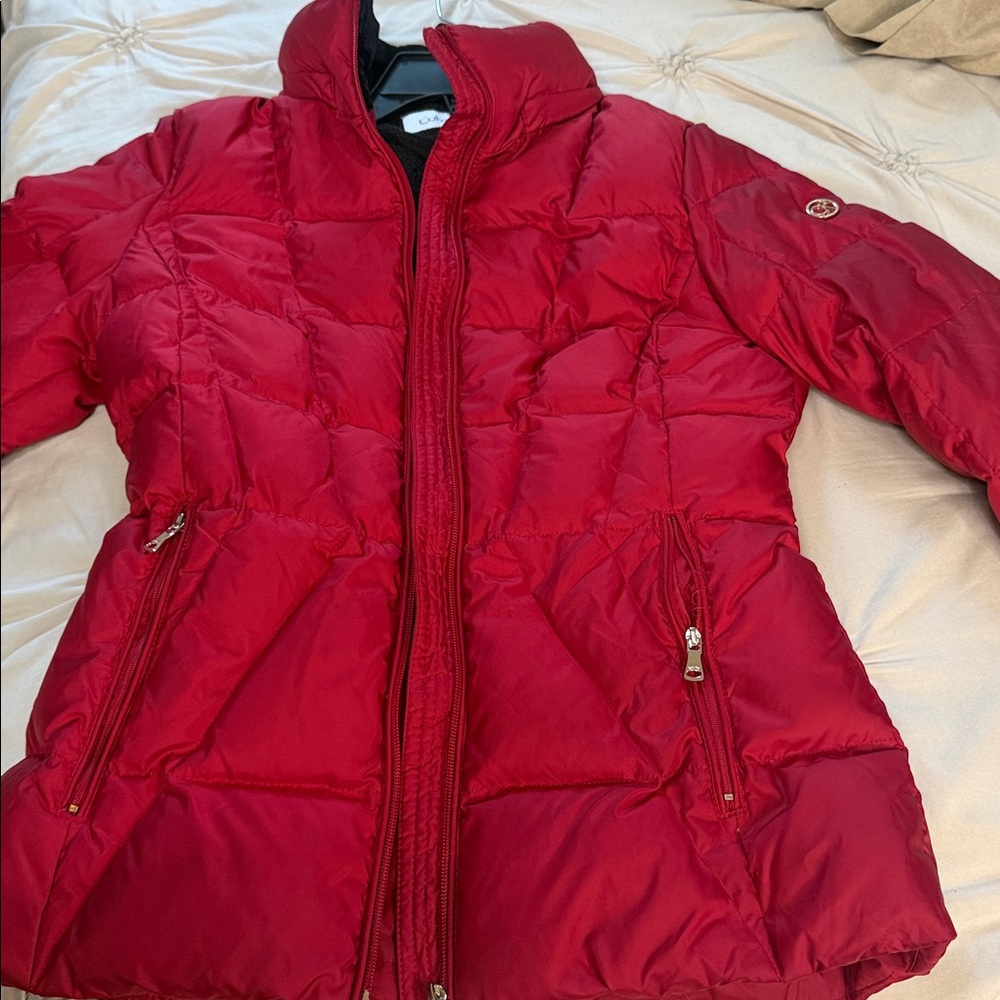 Calvin Klein Scarlet Quilted Puffer Jacket - Picture 4 of 4